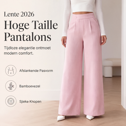 💎 Exclusieve Deal 👖 Dames Hooggetailleerde Wijde Pijp Broek – Elegante pasvorm, flatterend silhouet & comfortabele stijl ✨