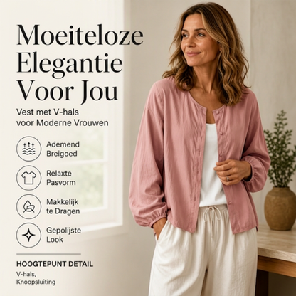 ✨ Nieuwe Collectie 👚 Dames Losvallend Effen Overhemd – Tijdloze stijl, comfortabele pasvorm & makkelijk te combineren ✨