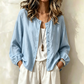 ✨ Nieuwe Collectie 👚 Dames Losvallend Effen Overhemd – Tijdloze stijl, comfortabele pasvorm & makkelijk te combineren ✨