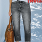 🔥 Nieuw & Trendy 👖 Dames Retro Cropped Jeans met Rechte Pijpen – Vintage uitstraling, flatterende pasvorm & comfortabele stijl ✨