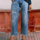 🔥 Nieuw & Trendy 👖 Dames Retro Cropped Jeans met Rechte Pijpen – Vintage uitstraling, flatterende pasvorm & comfortabele stijl ✨