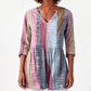 🌸 Nieuwe Collectie 👗 Dames Bedrukte V-Hals Lange Top ✨ losse pasvorm, zacht comfort & stijlvolle uitstraling