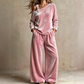 🔥 Nieuw Binnen – Nu 50% KORTING! 👗 Dames Off-Shoulder Top & Wijde Broek Set ✨ elegante uitstraling, comfortabele pasvorm & trendy complete look