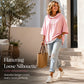 🔥 Tijdelijke Aanbieding 👕 Dames Gestreepte Hoodie met 3/4 Mouwen – Losse Pasvorm & Ultiem Comfort ✨
