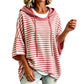 🔥 Tijdelijke Aanbieding 👕 Dames Gestreepte Hoodie met 3/4 Mouwen – Losse Pasvorm & Ultiem Comfort ✨