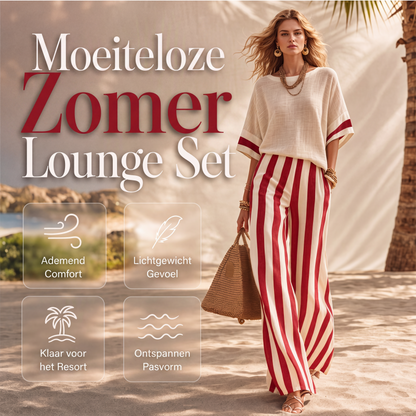 ✨ Nieuwe Collectie – Speciale Prijs! 👗 Casual Gestreepte Tweedelige Set voor Dames ✨ wijde pijpen, stijlvolle look & comfortabel dagelijks dragen