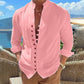 🔥 50% KORTING 👕 Heren Linnen Overhemd met Knoopsluiting – Ademend, Licht & Perfect voor Zomerse Vrije Looks 🌊