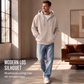 🔥 Tijdelijke Korting 👕 Heren Hoodie met Volledige Rits & Wafelstructuur – Moderne Look, Comfortabele Pasvorm & Veelzijdige Stijl ✨