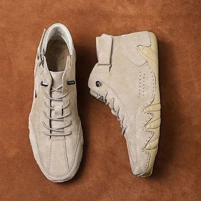 💎 Exclusieve Deal 👞 Italiaanse Suède Hoge Schoenen voor Heren met Klittenband – Uniek Design, Stoere Stijl & Casual Chic Comfort ✨