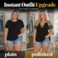 🌸 Tijdelijke Aanbieding 👕 Dames Casual V-Hals T-Shirt met Korte Mouwen – Flatterende Pasvorm, Comfortabele Stijl & Perfect voor Elke Dag ✨