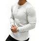 🔥 Klantfavoriet ✨ Heren Slim Fit Henley Shirt 👕 stijlvolle pasvorm, comfortabel gevoel & moderne casual look 😎