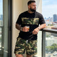 🏆 Bestseller ✨ Heren Camouflage Set 👕 Korte Broek & T-shirt | Comfortabele Casual Look