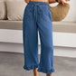 🔥 50% KORTING ✨ Dames Plus Size Denim Broek – Comfortabele Pasvorm & Trendy Geplooide Zoom 👖
