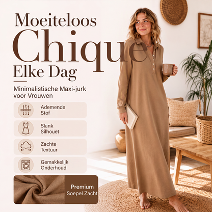 🌸 Nieuwe Collectie ✨ Dames Gebreide Sweatshirtjurk – Zachte Comfort & Trendy Casual Look 💕
