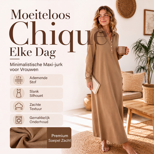 🌸 Nieuwe Collectie ✨ Dames Gebreide Sweatshirtjurk – Zachte Comfort & Trendy Casual Look 💕