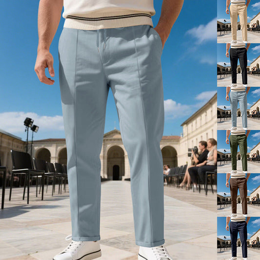 🏆 Bestseller – Nu Extra Voordelig ✨ Heren Rechte Pantalon met Trekkoord – Comfortabele Pasvorm & Moderne Elegante Stijl 👖