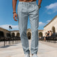 🏆 Bestseller – Nu Extra Voordelig ✨ Heren Rechte Pantalon met Trekkoord – Comfortabele Pasvorm & Moderne Elegante Stijl 👖