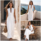 🌸 Nieuwe Collectie ✨ Dames Maxi Jurk Zonder Mouwen 👗 Diepe V-Hals, Elegante Pasvorm & Tijdloze Stijl