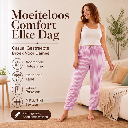 🌸 Nieuwe Collectie ✨ Dames Katoen Linnen Wijde Broek 👖 Ademend, Comfortabel & Elegant voor Elke Dag