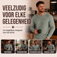 🏆 Bestseller ✨ Heren Slim Fit Wafelgebreid V-Hals Shirt 👕 Stijlvol, Ademend & Comfortabel voor Elke Dag