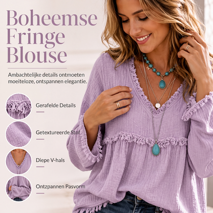 🌸 Nieuwe Collectie ✨ Dames Casual V-Hals Shirt met Lange Mouwen 👚 Elegant, Comfortabel & Perfect voor Elke Dag