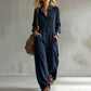 🔥 Nieuw Binnen – 50% KORTING! ✨ Dames Cargo Jumpsuit met Wijde Pijpen 👖 Trendy Design, Comfortabele Pasvorm & Stoere Look