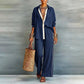 🔥 Tijdelijke Aanbieding ✨ Dames Casual 2-Delige Outfitset 👗 Comfortabele Pasvorm, Trendy Look & Makkelijk te Stylen