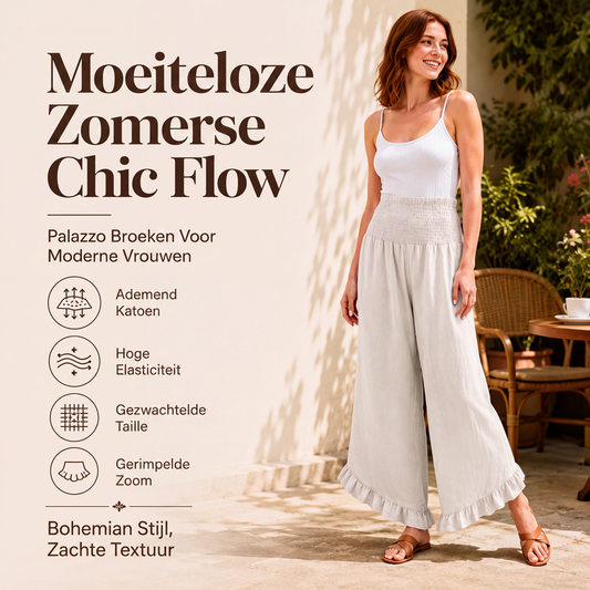 🌸 Nieuwe Collectie ✨ Dames Hoge Taille Katoen-Linnen Broek 👖 Ademend Comfort, Losse Pasvorm & Elegante Everyday Look
