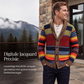 🔥 Bestseller ✨ Heren Gestreept Gebreid Vest met Sjaalkraag 🧥 Warme Comfort, Klassieke Stijl & Perfecte Casual Look