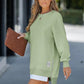 ✨ Nieuwe Collectie 🌸 Dames Lange Mouw Pullover Jurk met Ritsdetail 👗 Casual Comfort, Trendy Design & Elegante Pasvorm