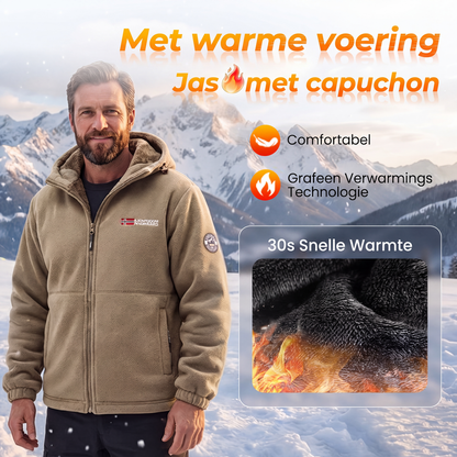 🔥 Bestseller ✨ Unisex Casual Capuchonjas met Grafeenisolatie 🧥 Warmtebehoud, Lichtgewicht Comfort & Moderne Stijl