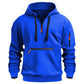 🔥 Tijdelijke Aanbieding ✨ Warme Heren Utility Hoodie met Kwartrits 🧥 Zachte Warmte, Praktische Details & Comfortabele Pasvorm