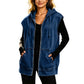 🔥 Gratis Verzending ✨ Dames Casual Spijkerbodywarmer met Capuchon 🧥 Trendy Denim Look, Comfortabele Pasvorm & Veelzijdige Stijl