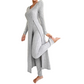 🌟 Comfort Favoriet ✨ Dames Geribbelde Gebreide 2-Delige Set 👚 Zachte Textuur, Elegante Pasvorm & Gezellige Casual Stijl