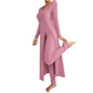 🌟 Comfort Favoriet ✨ Dames Geribbelde Gebreide 2-Delige Set 👚 Zachte Textuur, Elegante Pasvorm & Gezellige Casual Stijl