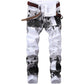 🔥 Tijdelijke Aanbieding ✨ Heren Camouflage Slim-Fit Jeans 👖 Trendy Design, Comfortabele Pasvorm & Stoere Streetwear Look