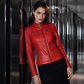 🔥 Gratis Verzending ✨ Dames Nauwsluitend Imitatieleren Jack 🖤 Elegante Pasvorm, Stoere Look & Tijdloze Stijl