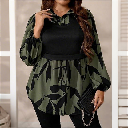 ✨ Stijlvolle Keuze 💎 Dames Blouse met Faux 2-Delig Design 👚 Elegante Laagjeslook, Comfortabele Pasvorm & Chique Uitstraling