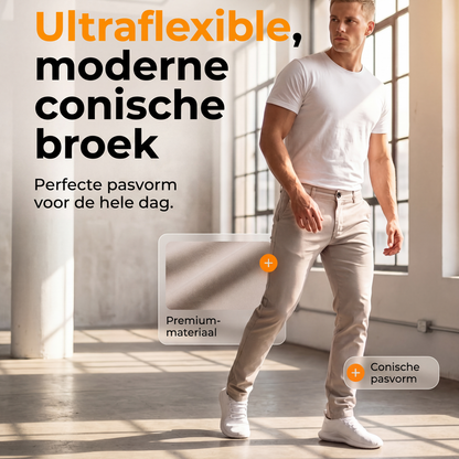 💎 Premium Stijl ✨ Moderne Stretchbroek met Smalle Pijpen 👖 Comfortabele Pasvorm, Flexibele Stretch & Elegante Look