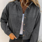 🔥 Tijdelijke Aanbieding ✨ Dames Corduroy Jack met Capuchon 🧥 Zachte Textuur, Warme Comfort & Casual Trendy Look