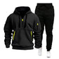🔥 Trendy Deal ✨ Heren Casual Sport Hoodie met Kwartrits 👕 Comfortabele Pasvorm, Moderne Look & Veelzijdige Sportstijl