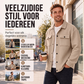 ✨ Stijlvolle Keuze ✨ Heren Casual Jack met Wafelstructuur 🧥 Ademend Design, Comfortabele Pasvorm & Moderne Look
