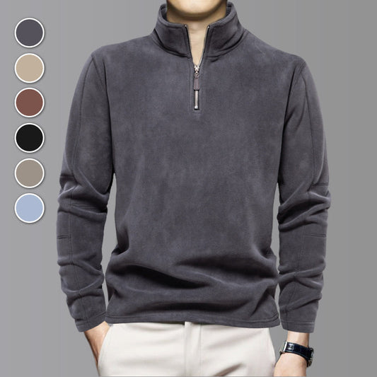 ✨ Slimme Keuze ✨ Heren Top met Halve Rits & Lange Mouwen 👕 Comfortabele Pasvorm, Moderne Stijl & Veelzijdige Look