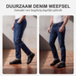 🔥 Winter Deal ✨ Heren Gevoerde Jeans met Rechte Pijpen 👖 Warme Voering, Comfortabele Pasvorm & Klassieke Stijl