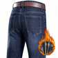 🔥 Winter Deal ✨ Heren Gevoerde Jeans met Rechte Pijpen 👖 Warme Voering, Comfortabele Pasvorm & Klassieke Stijl