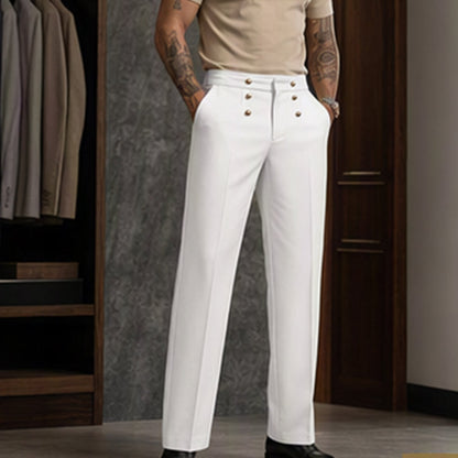 ✨ Zakelijke Klasse ✨ Heren Rechte Pantalon 👖 Elegante Pasvorm, Comfortabele Stijl & Tijdloze Business Look