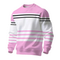 ✨ Urban Trend ✨ Heren Gestreept Kleurenblok Sweatshirt 👕 Lange Mouwen, Moderne Look & Comfortabele Pasvorm