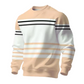 ✨ Urban Trend ✨ Heren Gestreept Kleurenblok Sweatshirt 👕 Lange Mouwen, Moderne Look & Comfortabele Pasvorm