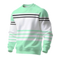 ✨ Urban Trend ✨ Heren Gestreept Kleurenblok Sweatshirt 👕 Lange Mouwen, Moderne Look & Comfortabele Pasvorm