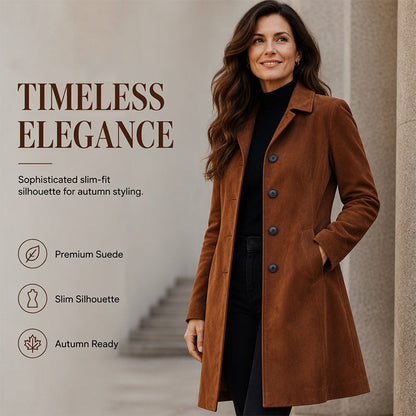 ✨ Winter Comfort ✨ Dames Lange Warme Jas 🧥 Zachte Voering, Elegante Pasvorm & Tijdloze Casual Look